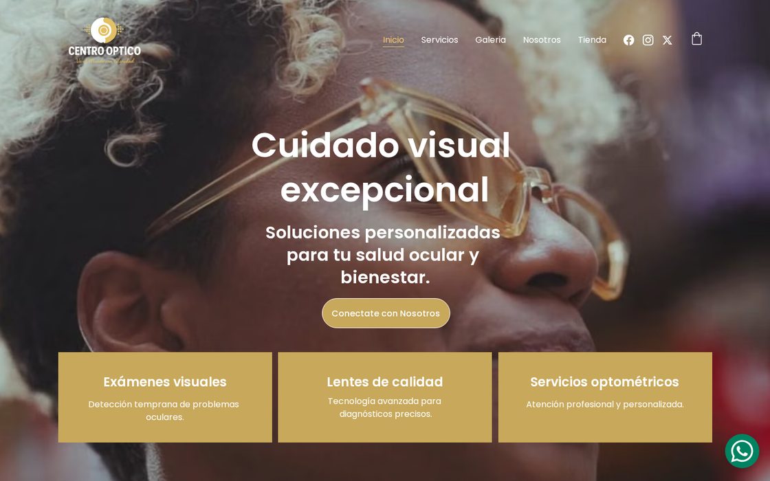 Sitio web desarrollado para Centro Óptico Dr. Jefferson